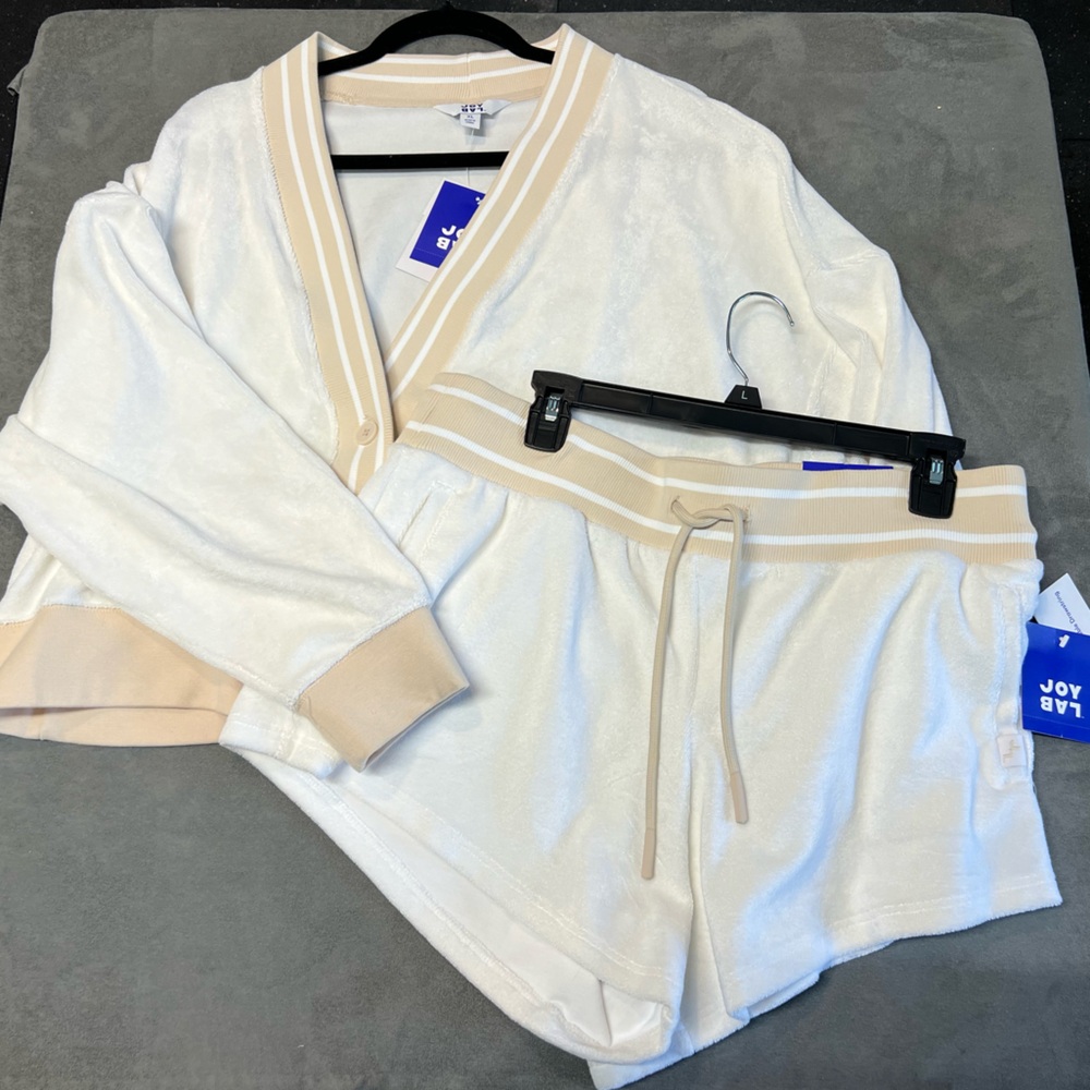 JoyLab cardigan and short set